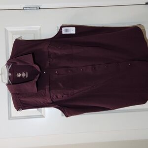 NEW Torrid Happy Camper Stretch Woven Sleeveless Active Button Up Shirt Top 3 3X